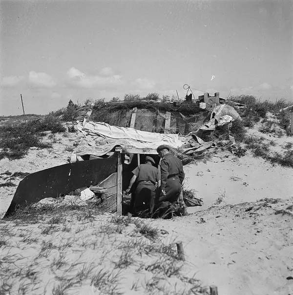 Historische foto uit Velsen, 1945